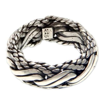 Alternate image for Mens sterling silver ring Reptilian