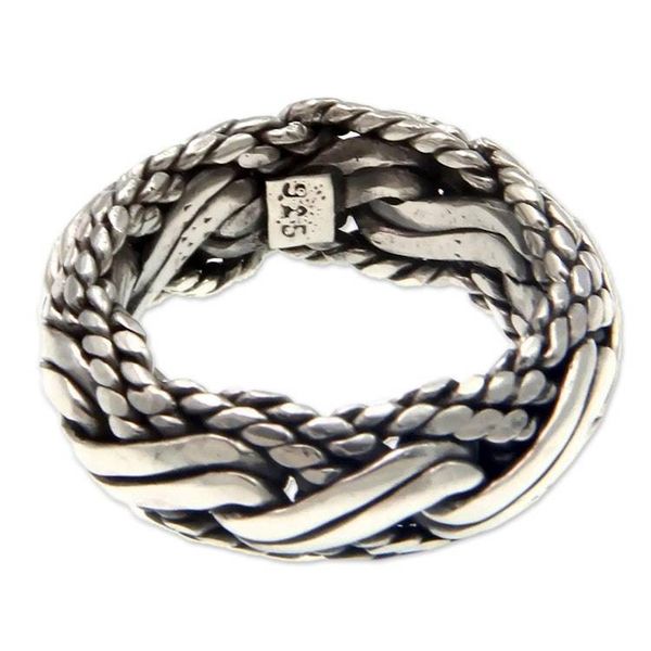 Alternate image for Mens sterling silver ring Reptilian