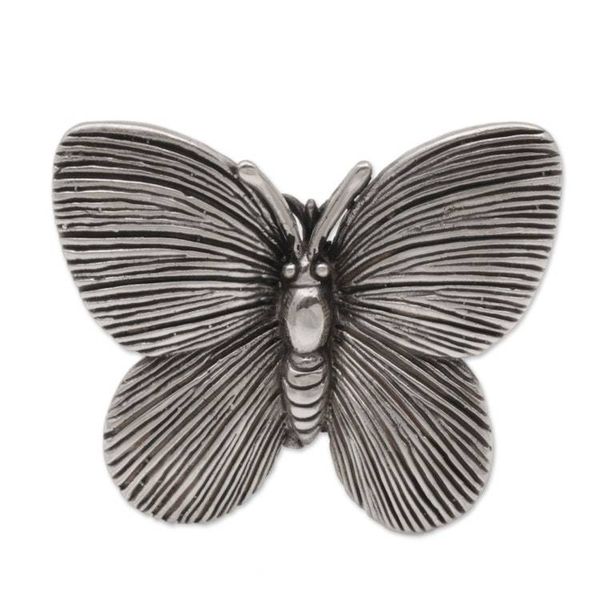 Alternate image for 925 Sterling Silver Butterfly Cocktail Ring from Bali Blessed Butterfly
