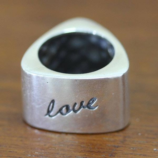 Alternate image for Inspirational Sterling Silver Band Ring Love Faith Hope