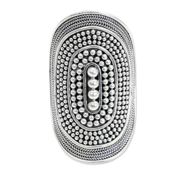 Alternate image for Womens Sterling Silver Cocktail Ring from Bali Galaxy Queen