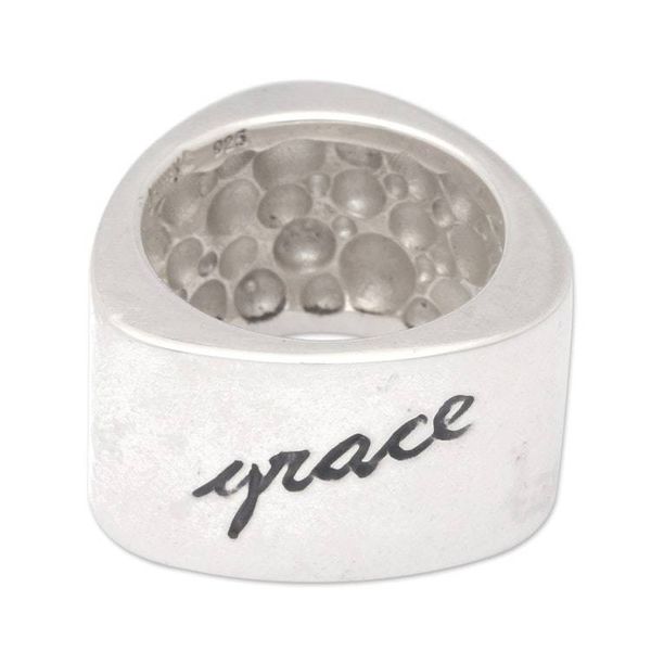Alternate image for Sterling silver band ring Truth Grace Pride