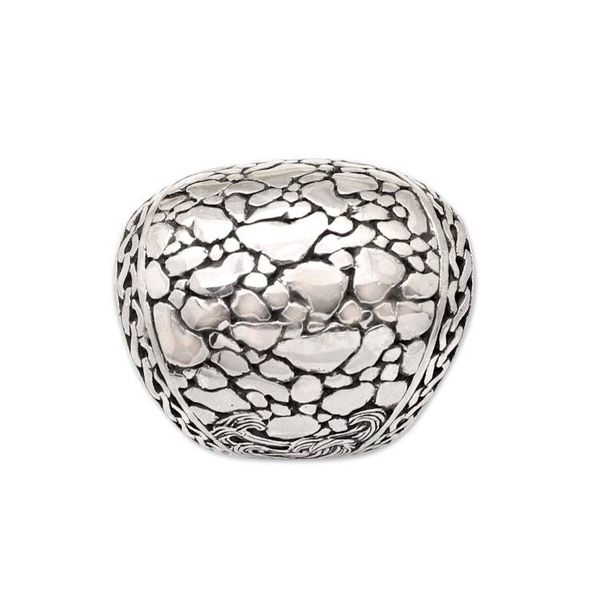 Alternate image for Mens Traditional Sterling Silver Cocktail Ring from Bali Denpasar Nobility