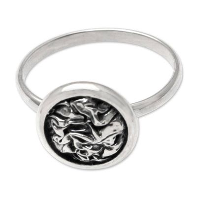 Alternate image for Hand Made Sterling Silver Cocktail Ring The Fast Lane