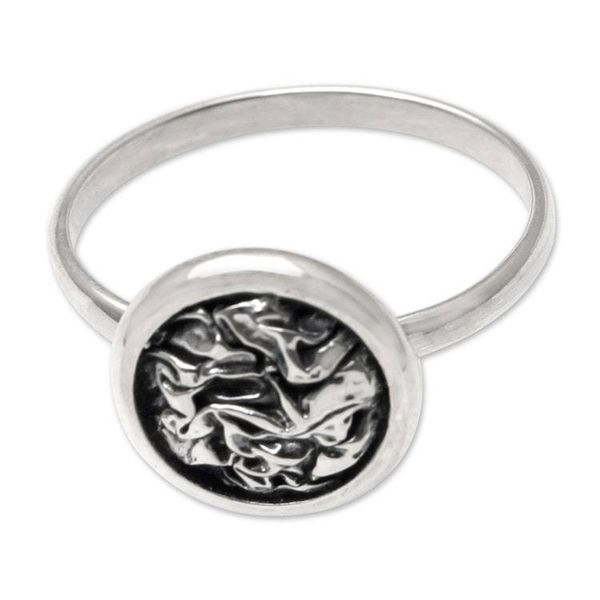 Alternate image for Hand Made Sterling Silver Cocktail Ring The Fast Lane