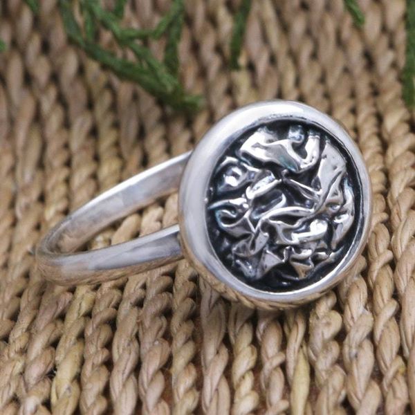 Alternate image for Hand Made Sterling Silver Cocktail Ring The Fast Lane