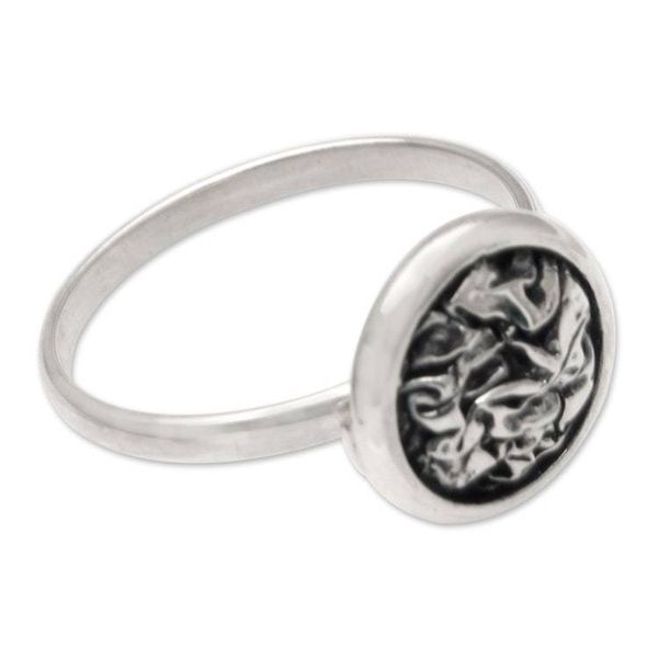 Alternate image for Hand Made Sterling Silver Cocktail Ring The Fast Lane