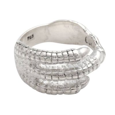 Alternate image for Sterling Silver Raptor Talon Wrap Ring Strong Claws