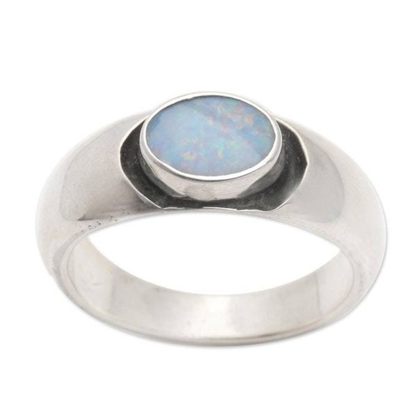 Alternate image for Sterling Silver and Opal Ring Dreams