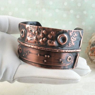 Primary image for I am enough Braille Shiny Copper Cuff Bracelet