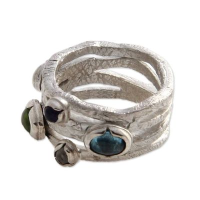 Alternate image for Modern Sterling Silver and Multigem Ring Free Spirit