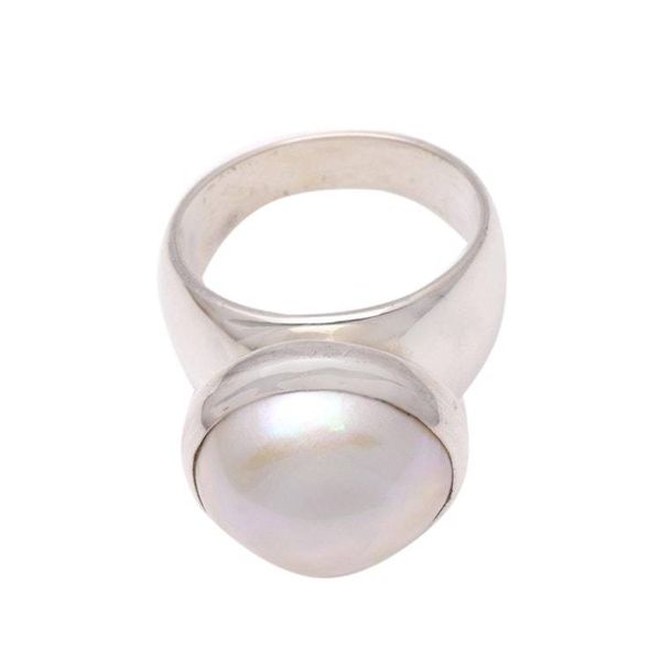 Alternate image for Gleaming Cultured Pearl Cocktail Ring from Bali Gleaming Dome