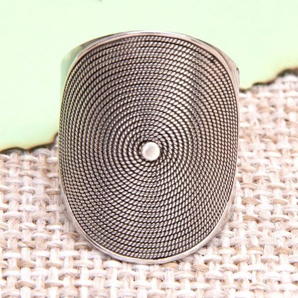 Alternate image for Modern Sterling Silver Cocktail Ring in a Combination Finish Perspectives