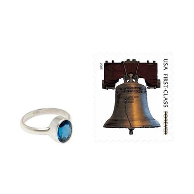 Alternate image for Blue Topaz and Sterling Silver Ring Crafted in Bali True Emotion