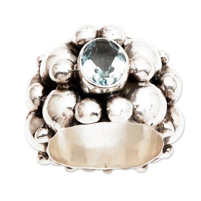 Alternate image for Womens Sterling Silver Topaz Cocktail Ring from Bali Boiling Sea