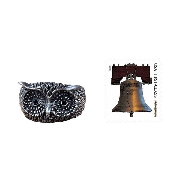 Alternate image for Silver Owl Ring Watchful Owl