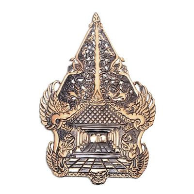 Alternate image for Shadow Puppet-Themed Brass Wall Sconce from Java Gunungan