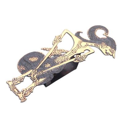 Alternate image for Arjuna Shadow Puppet Copper Wall Sconce from Java Arjuna