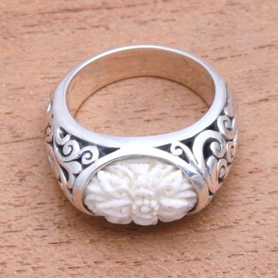 Alternate image for Floral Sterling Silver Cocktail Ring from Java Vine Flower