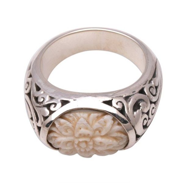 Alternate image for Floral Sterling Silver Cocktail Ring from Java Vine Flower