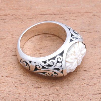 Alternate image for Floral Sterling Silver Cocktail Ring from Java Vine Flower