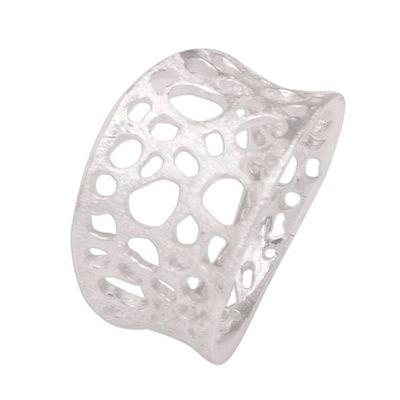Primary image for Handmade 925 Sterling Silver Abstract Satin Finish Ring Find Me