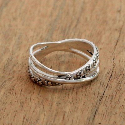 Primary image for Paw Print Sterling Silver Band Ring from Bali Paw Dimension