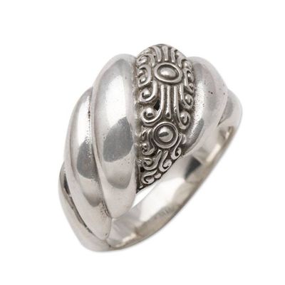 Alternate image for Modern Sterling Silver Band Ring from Bali Boundless Inspiration