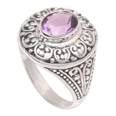 Alternate image for Amethyst Cocktail Ring from Bali Bali Idyll