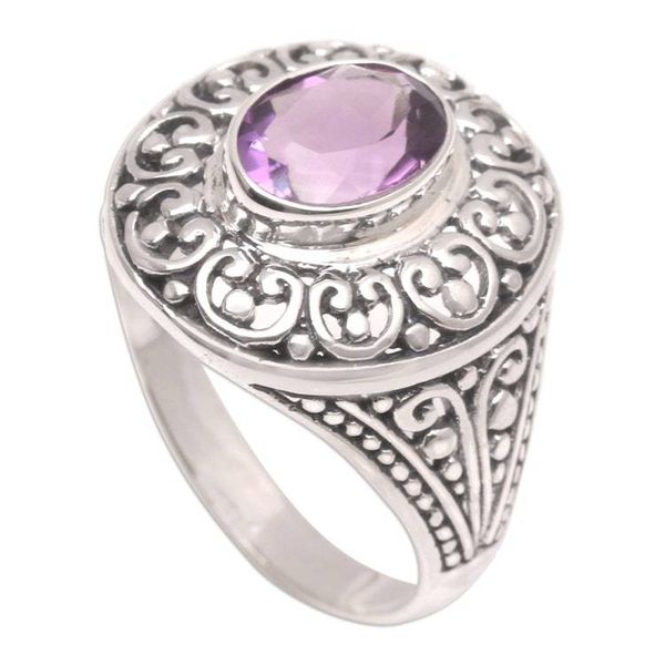 Alternate image for Amethyst Cocktail Ring from Bali Bali Idyll