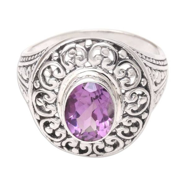Alternate image for Amethyst Cocktail Ring from Bali Bali Idyll