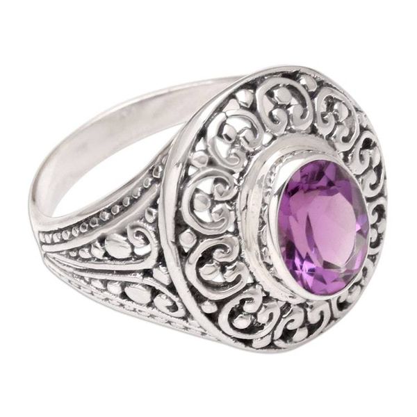 Alternate image for Amethyst Cocktail Ring from Bali Bali Idyll