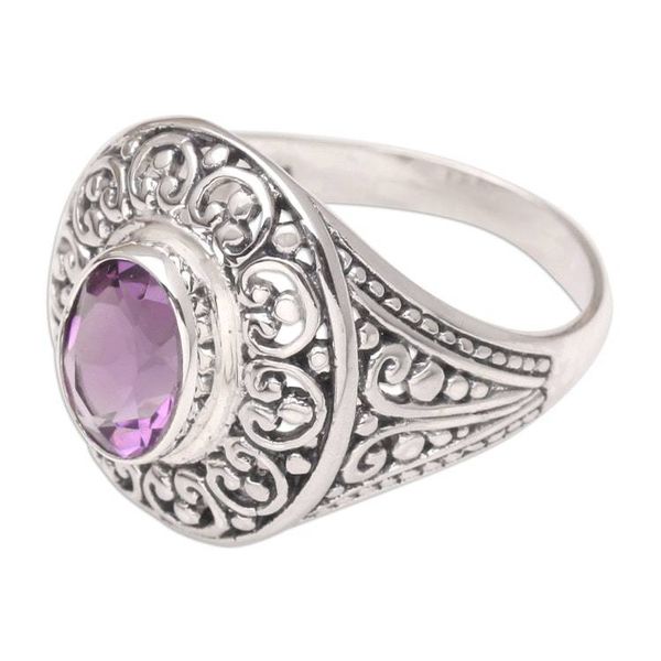 Alternate image for Amethyst Cocktail Ring from Bali Bali Idyll