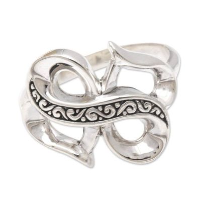 Alternate image for Sterling Silver Infinity Cocktail Ring Infinite Affection