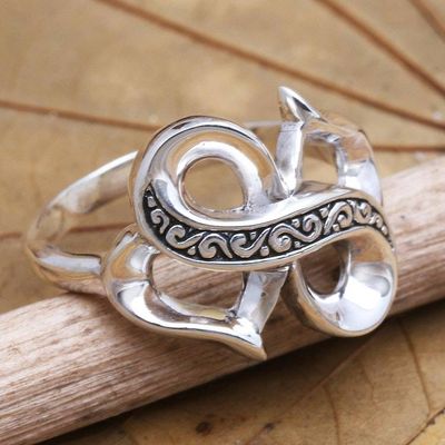 Alternate image for Sterling Silver Infinity Cocktail Ring Infinite Affection