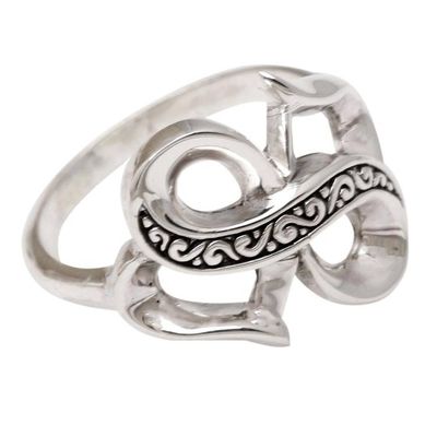 Alternate image for Sterling Silver Infinity Cocktail Ring Infinite Affection