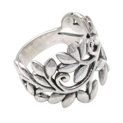 Alternate image for Rice Stalk Sterling Silver Band Ring Rice Stalks