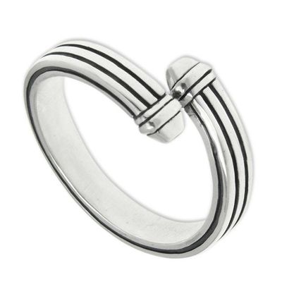 Alternate image for Mens sterling silver ring In My Arms