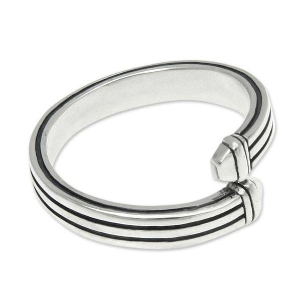 Alternate image for Mens sterling silver ring In My Arms