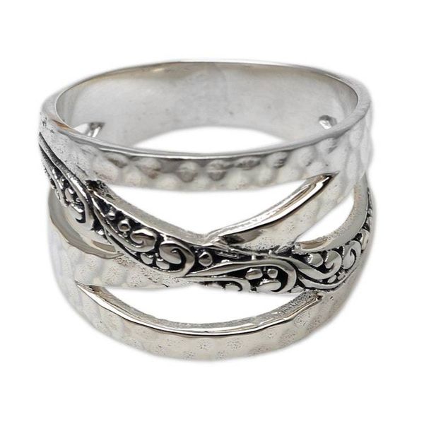 Alternate image for Hand Made Sterling Silver Band Ring Infinity Sign
