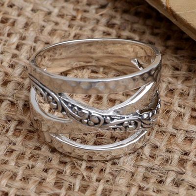 Alternate image for Hand Made Sterling Silver Band Ring Infinity Sign
