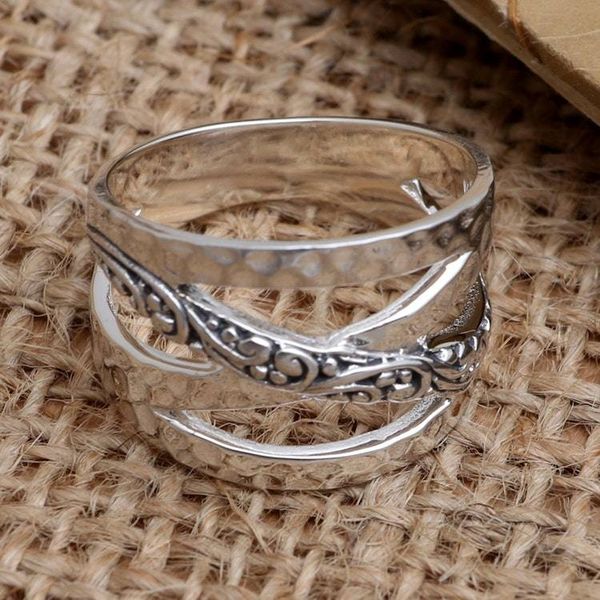 Alternate image for Hand Made Sterling Silver Band Ring Infinity Sign