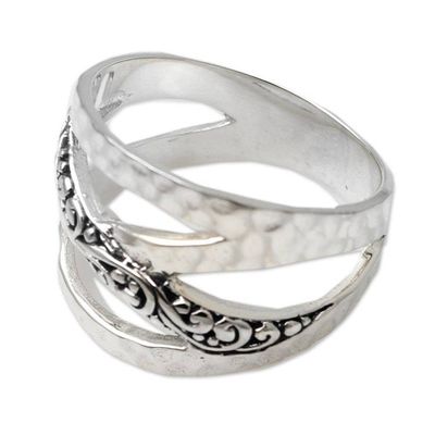 Alternate image for Hand Made Sterling Silver Band Ring Infinity Sign