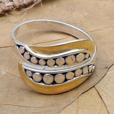 Primary image for Handmade Gold-Accented Wrap Ring Complementary Love