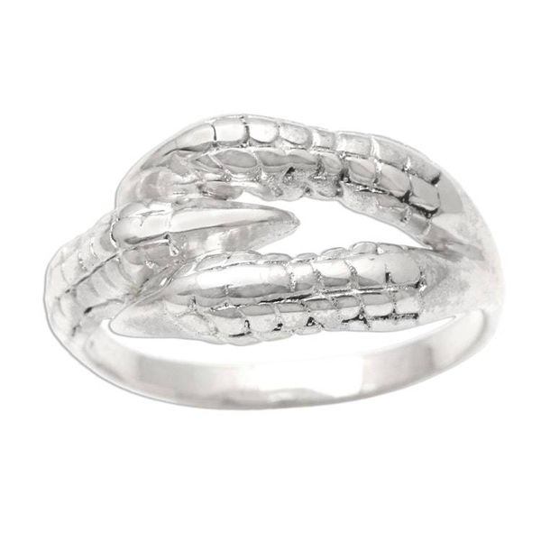 Alternate image for Sterling Silver Band Ring Crafted in Bali Dragons Grasp