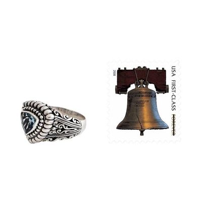 Alternate image for Blue Topaz and Silver Cocktail Ring Sea Goddess