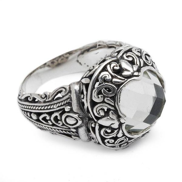 Alternate image for Sterling Silver and Prasiolite Cocktail Ring Natures Divinity
