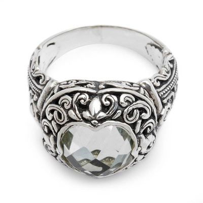 Alternate image for Sterling Silver and Prasiolite Cocktail Ring Natures Divinity