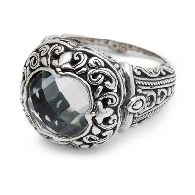 Alternate image for Sterling Silver and Prasiolite Cocktail Ring Natures Divinity