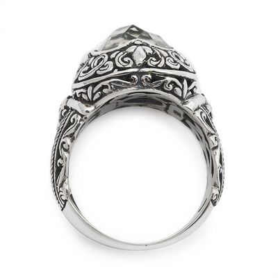 Alternate image for Sterling Silver and Prasiolite Cocktail Ring Natures Divinity